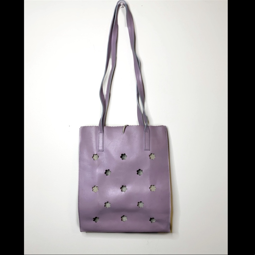 VINTAGE PURPLE PURSE | REAL LEATHER